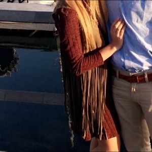 Maroon Long Sleeve Dress